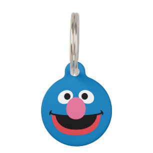 Grover Face Art  Pet ID Tag