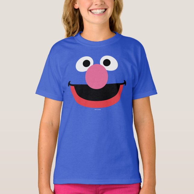 Grover Face Art T-Shirt (Front)