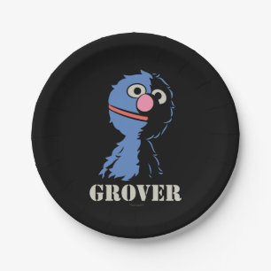 Grover Half Paper Plate