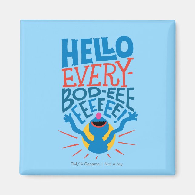 Grover Hello Magnet (Front)
