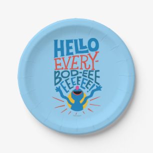 Grover Hello Paper Plate