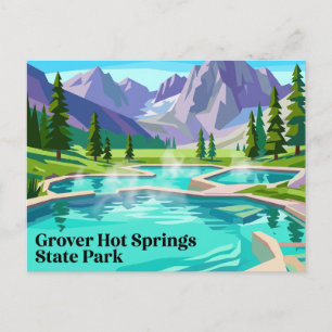 Grover Hot Springs State Park California Postcard