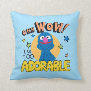 Grover I Am Too Adorable Cushion