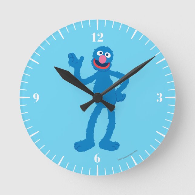 Grover Standing Round Clock (Front)