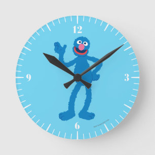 Grover Standing Round Clock