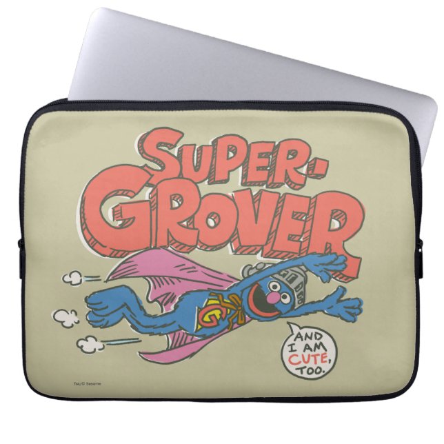 Grover Vintage Kids 1 Laptop Sleeve (Front)