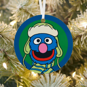 Grover Winter Hat Metal Tree Decoration
