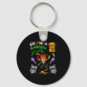 Grow A Garden Gamer Candy Blossom Fruit Palm Monke Key Ring