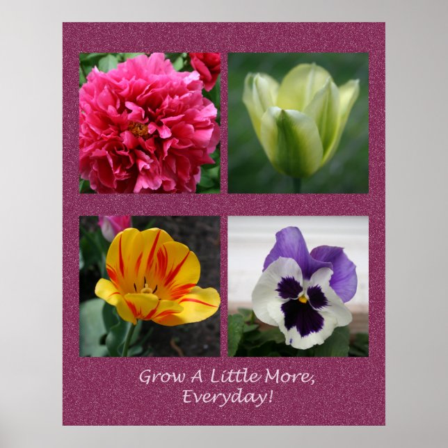 Grow A Little More Every Day Poster (Front)