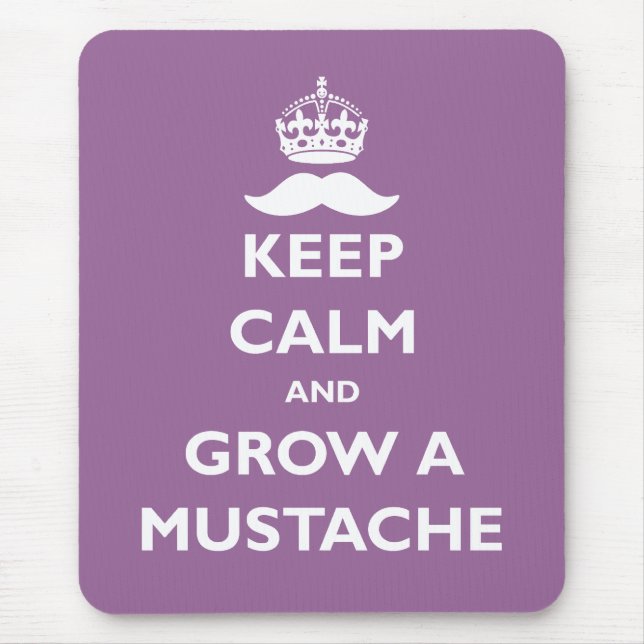 Grow a Moustache Mouse Mat (Front)