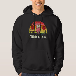 Grow A Pair Of Ovaries  Uterus For Feminists Retro Hoodie