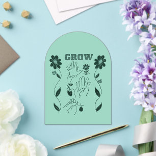 Grow - ASL Design Acrylic Invitations