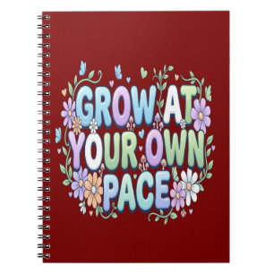 Grow at Your Own Pace   Self Care & Personal Growt Notebook
