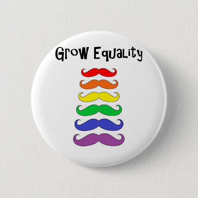 Grow Equality 6 Cm Round Badge (Front)