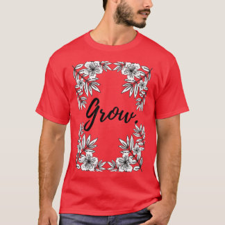 Grow Floral print graphic T-Shirt