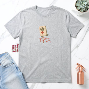 Grow Gather Mahj Radish Tile Garden Mahjong Tri-Blend Shirt