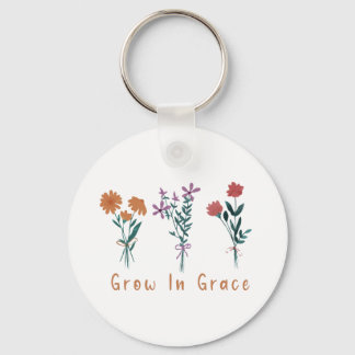 Grow in Grace Christian KeyChain