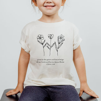 Grow In Grace Christian Kid's Shirt