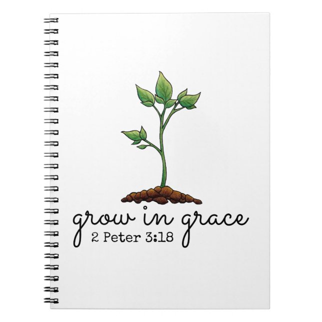 Grow In Grace Christian Notebook (Front)