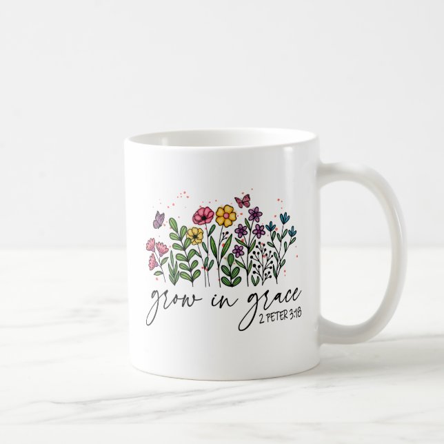 Grow in Grace Coffee Mug (Right)