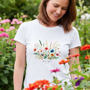 Grow in Grace floral T-Shirt