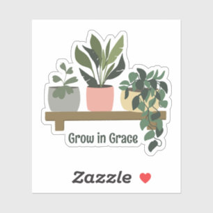 Grow in Grace Plants on Shelf Magnet