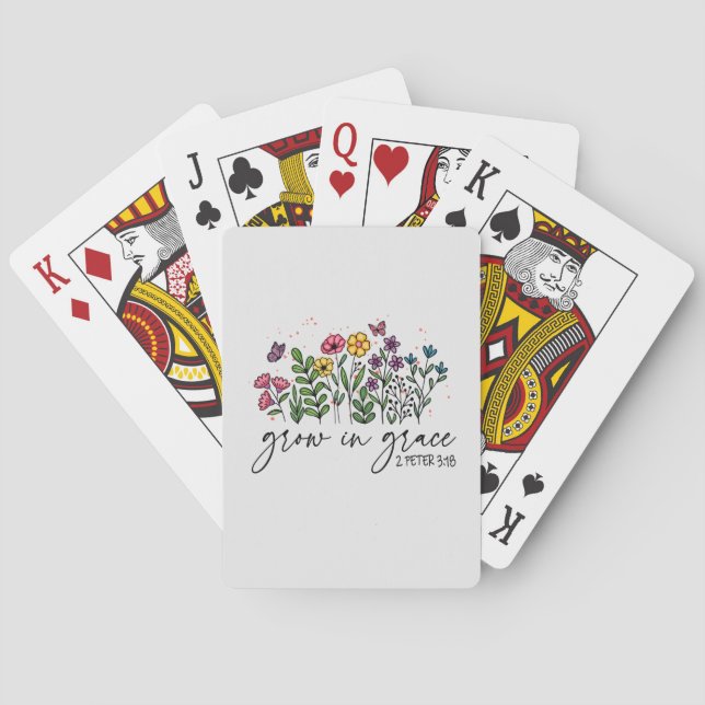 Grow in Grace Playing Cards (Back)