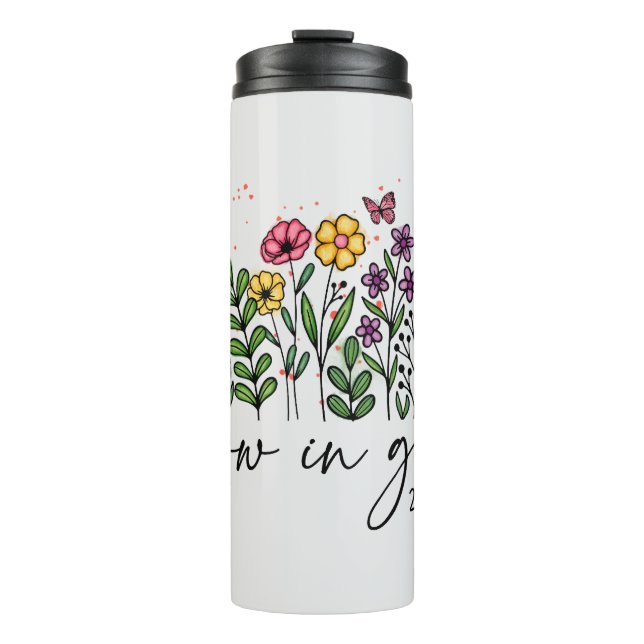 Grow in Grace Thermal Tumbler (Front)