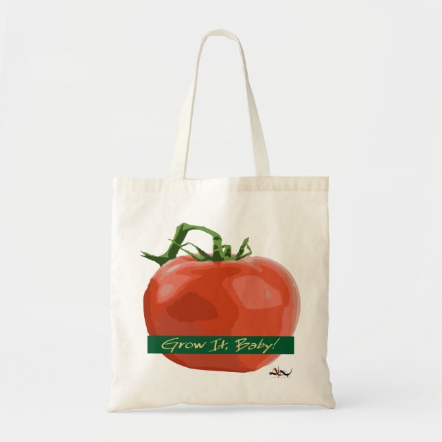 Grow It Baby! - Tomato Tote Bag (Front)