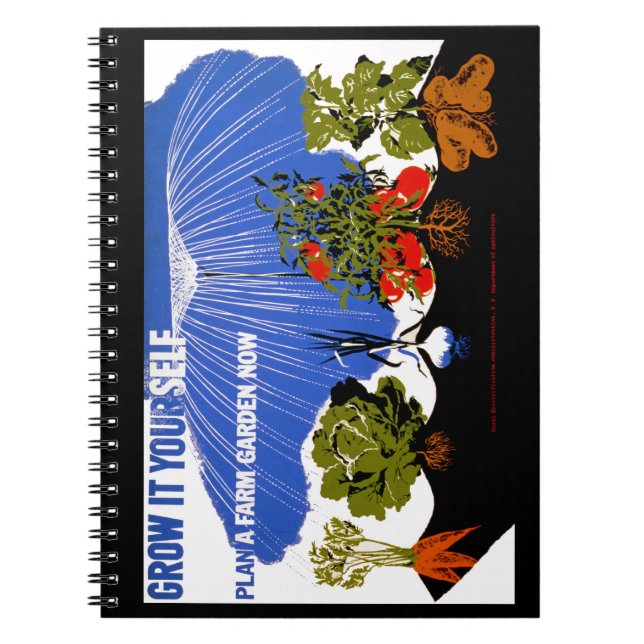 Grow It Yourself ~ Plant a Farm Garden Now Notebook (Front)