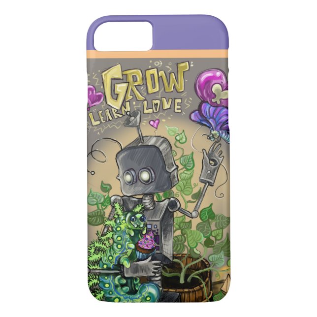 Grow Learn Love Smooshie and Bloop Case-Mate iPhone Case (Back)