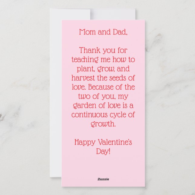 Grow More Love Holiday Card (Back)