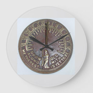 GROW OLD WITH ME THE BEST IS YET TO BE LARGE CLOCK