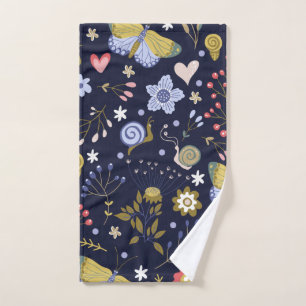 Grow Positive Flowers And Butterfly Colourful  Hand Towel
