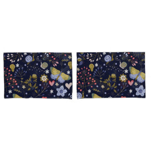 Grow Positive Flowers And Butterfly Colourful Pillowcase