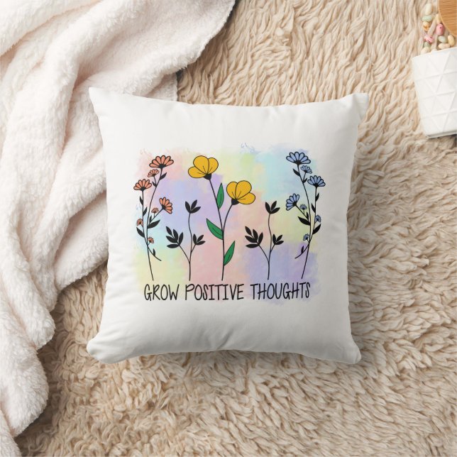 Grow positive thoughts cushion (Blanket)