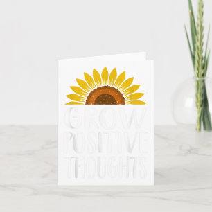 Grow Positive Thoughts Happy Mental Health Awarene Card