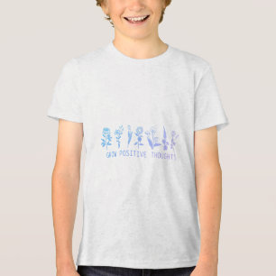 Grow Positive Thoughts Mental Health Suicide Aware Tri-Blend Shirt