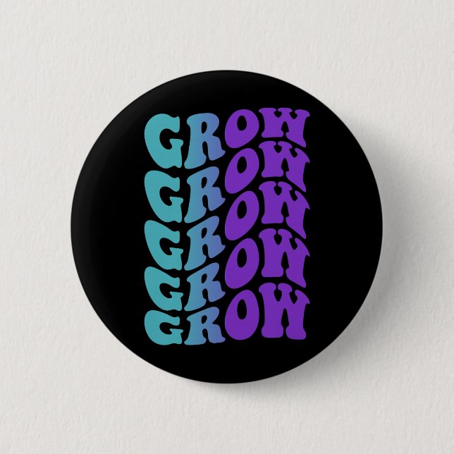 Grow Prevention 6 Cm Round Badge (Front)