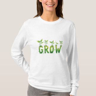 GROW – Sprouting Plants Motivational Tee