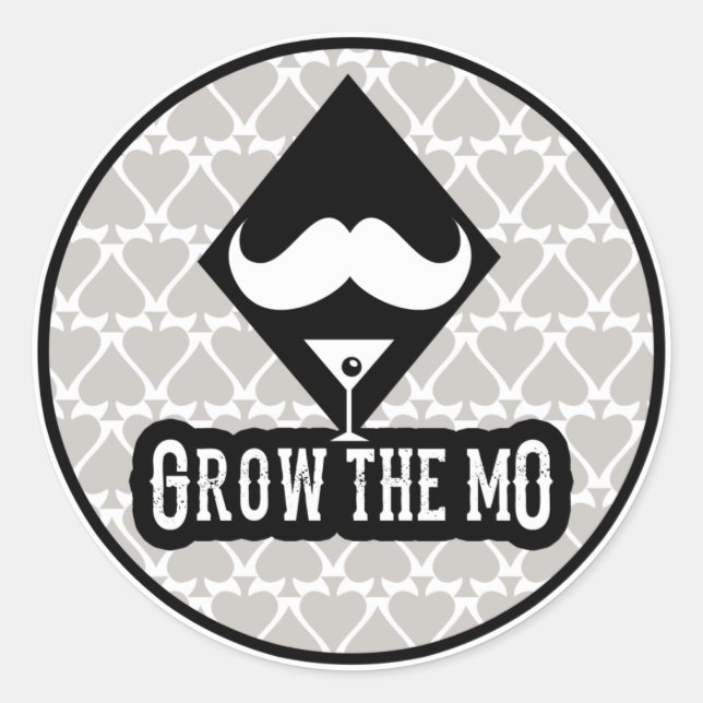 Grow The Mo - Stickers - Diamonds Edition (Front)