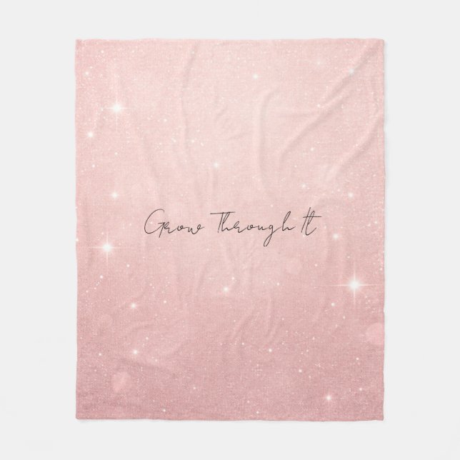Grow Through it Fleece Blanket (Front)