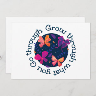 Grow Through What You Go Through Holiday Card