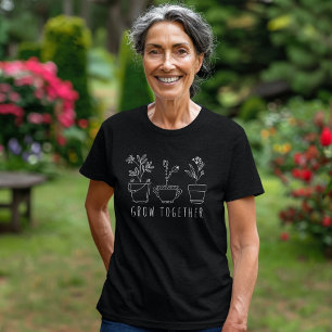 Grow Together Women's Black T-Shirt
