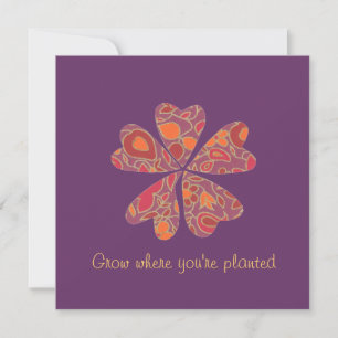 Grow Where You're Planted change-of-address card