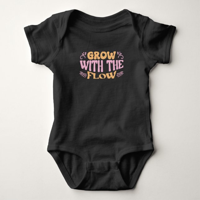 Grow with the Flow Baby Bodysuit (Front)