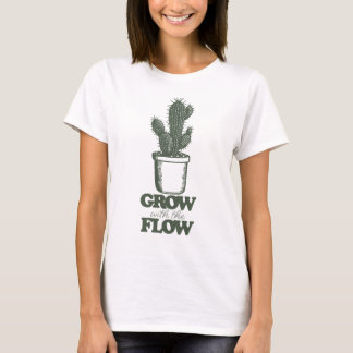 Grow with the Flow Cactus print T-Shirt