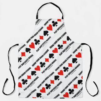 Grow Your Brain Strong Play Duplicate Bridge Apron