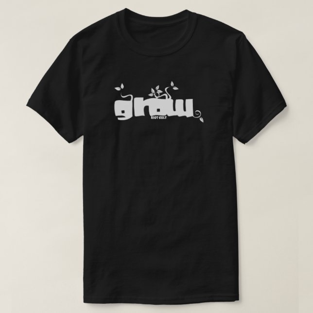 Grow Your Garden Growing Up Flower Earth Plants T-Shirt (Design Front)