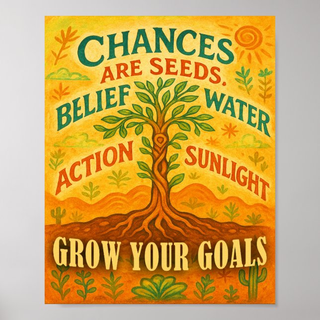 Grow Your Goals Poster (Front)